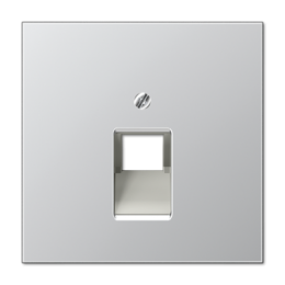 AL2969-1UA LS 990 Алюминий Накладка 1-ой наклонной ТЛФ/комп розетки Jung LS серия