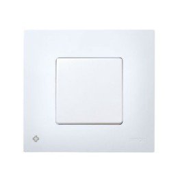 2700617-060 Накладка декоративная на рамку базовую, 1 пост, антибактериальная функция, Simon 27 Play, белый