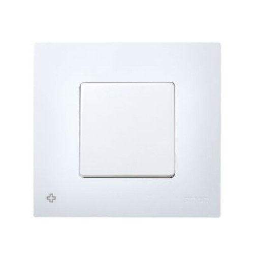 2700617-060 Накладка декоративная на рамку базовую, 1 пост, антибактериальная функция, Simon 27 Play, белый