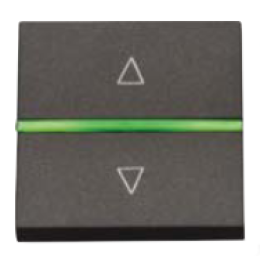 N2261.2 AN Механизм электронного выключателя жалюзи, 700 ВА, 2-модульный, серия Zenit, цвет антрацит, ABB