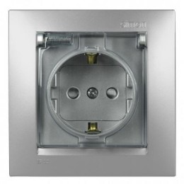 1500610-033 Рамка универсальная, 1 пост, алюминий Simon 15