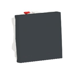 NU320354 Переключатель 1-клавишный, сх. 6 10 AX, 250 В, 2 модуля, Антрацит Schneider Electric