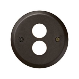 88082-32 Накладка на аудиорозетку для подключения двух аудиоколонок, Simon 88, коричневый