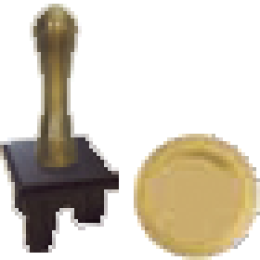 FD02316OB-M Ручка тумблерного типа, цвет bright gold + черный FEDE