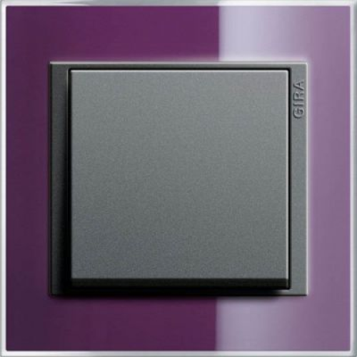0211758 Рамка Event Clear Фиолетовый / Черный 1-постовая Gira