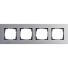 021417 Рамка Esprit Алюминий 4-постовая Gira