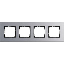 021417 Рамка Esprit Алюминий 4-постовая Gira