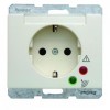 41520002 Штепсельная розетка SCHUKO с защитой от перенапряжения цвет: белый, с блеском Arsys Berker