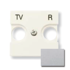 N2250.8 PL Накладка для TV-R розетки, 2-модульная, серия Zenit, цвет серебристый, ABB N2250.8 PL Накладка для TV-R розетки, 2-модульная, серия Zenit, цвет серебристый, ABB
