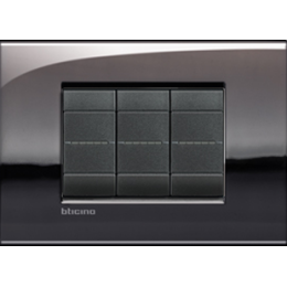 LNC4802PT Рамка LivingLight Air Олово 2-модульная Bticino