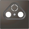 MTN4123-6034 D-life центральная накладка tv розетки, 2/3 отверстий, антрацит Merten