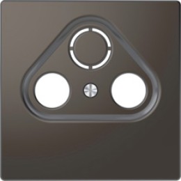 MTN4123-6034 D-life центральная накладка tv розетки, 2/3 отверстий, антрацит Merten