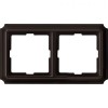 MTN4020-4715 Рамка Antik Коричневый 2-постовая Merten