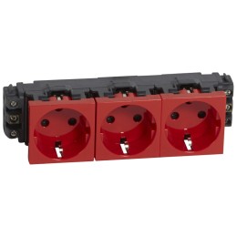 077623 Mosaic DLP Розетка 6м немецкий стандарт с ключом Legrand