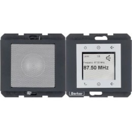 28807006 RADIO TOUCH, K.1, цвет: антрацитовый Berker