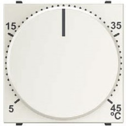 N2240.3 BL Механизм терморегулятора для тёплых полов с выносным датчиком температуры, 10А/250В, серия Zenit, цвет альпийский белый, ABB