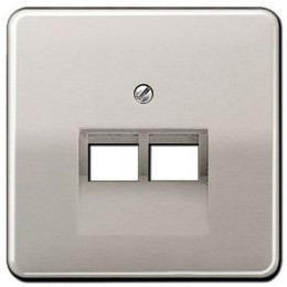 CD569-2UAPT CD 500/CD plus Платина Накладка 2-ой наклонной ТЛФ/комп розетки Jung