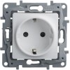 672221 Розетка 2К+З - немецкий стандарт - 16 А - 250 В~ - Etika - белый Legrand