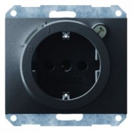 47087006 Штепсельная розетка SCHUKO с УЗО цвет: антрацит, матовый K.1 Berker