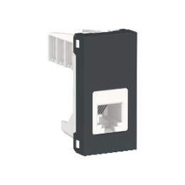 NU349154 Розетка телефонная, RJ12, одиночная, 1 Модуль, Антрацит Schneider Electric