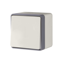 WL15-01-02 Выключатель одноклавишный влагозащищенный Gallant (слоновая кость) Gallant Werkel a036780