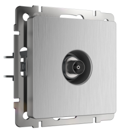 WL09-TV ТВ-розетка оконечная  (cеребряный рифленый) Antik Werkel a035658