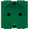 L4141V Силовая розетка 2К+З, 16А, цвет зеленый Bticino