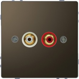 MTN4350-6052 D-life аудиорозетка с модул. тюльпан, мокко Merten