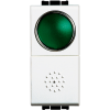 N4038V Кнопка 10А, 1P-NО + индикатор с зелёным рассеивателем Bticino