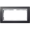 1002328 Рамка без перегородки Event Черный / Белый 2-постовая Gira