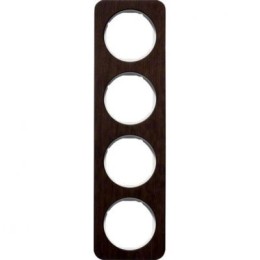 10142359 Рамка R.1 Дуб/полярная белизна 4-постовая Berker