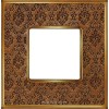 FD01321DBOB Рамка Vintage Tapestry Латунь / Золото 1-постовая Fede