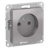 ATN000341 Atlasdesign Розетка без заземления, 16А, механизм, Алюминий Schneider Electric