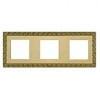 FD01223OB Рамка San Sebastian Bright Gold 3-постовая Fede