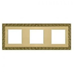 FD01223OB Рамка San Sebastian Bright Gold 3-постовая Fede