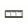 AP583ANTWW Рамка A Plus Антрацит / Белый 3-постовая Jung