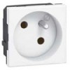 077145 Mosaic Розетка 2к+З французский стандарт 45°, антибактериальная Legrand