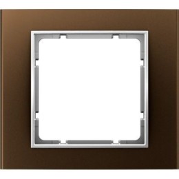 10113021 Рамка B.3 Коричневый / Полярная белизна 1-постовая Berker