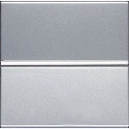 N2204.7 PL Механизм 1-клавишной кнопки с нормально-открытым контактом с клавишей без символа, 2-модульный, серия Zenit, цвет серебристый, ABB