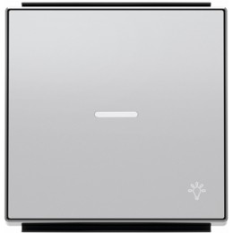 8504.4 PL Клавиша для 1-клав/ выключателей /переключ /кнопок сим "СВЕТ" линзой серебряный, ABB