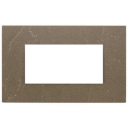 22654.52 Рамка Eikon EXE Коричневый кофе 4-модульная Vimar