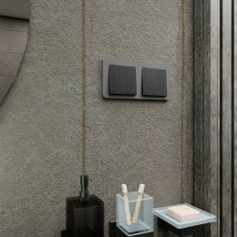 W1119004 Клавиша для выключателя перекрестного (графит рифленый) Antik Werkel a050759