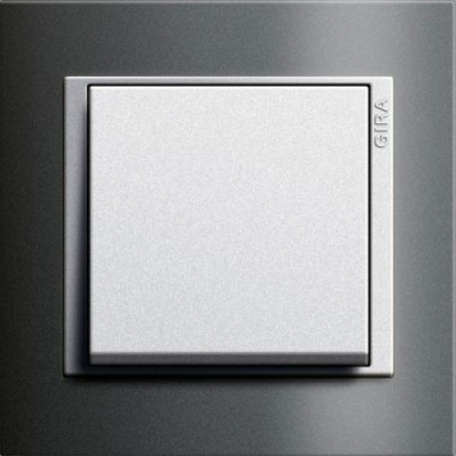 021181 Рамка Event Черный / Алюминий 1-постовая Gira