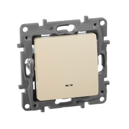 672315 Выключатель/переключатель с подсветкой - Etika - 10 A - 250 В~ - слоновая кость Legrand