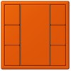 LC503TSA4320S Les Couleurs® Le Corbusier KNX кнопочный модуль F 50 с тремя парами кнопок orange vif Jung