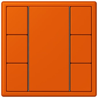 LC503TSA4320S Les Couleurs® Le Corbusier KNX кнопочный модуль F 50 с тремя парами кнопок orange vif Jung