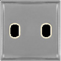 FD04321CB-A Монтаж. плата для выключателя тумблерного типа с 2 коннекторами, цвет bright chrome+ беж FEDE