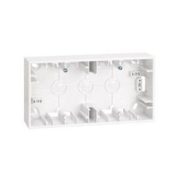 2700752-030 Монтажная коробка для накладного монтажа, 2 поста, 86х164х37мм, Simon 27 Play, белый