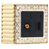 FD01521OP Рамка для накладного монтажа San Sebastian Патинированное золото 1-постовая Fede