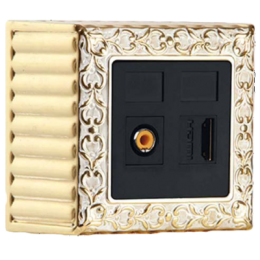 FD01521OP Рамка для накладного монтажа San Sebastian Патинированное золото 1-постовая Fede